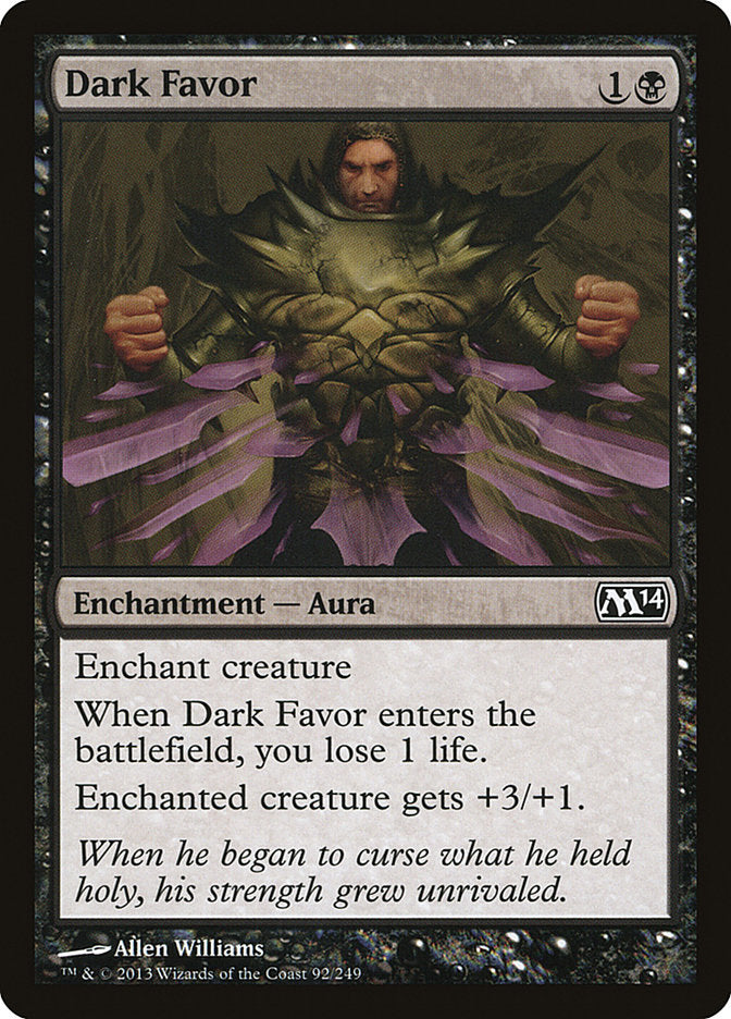 Dark Favor [Magic 2014] | Card Citadel