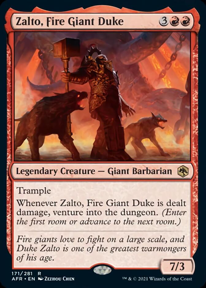 Zalto, Fire Giant Duke [Dungeons & Dragons: Adventures in the Forgotten Realms] | Card Citadel