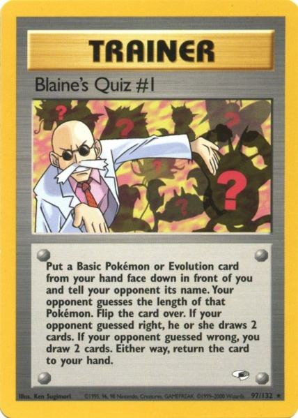 Blaine's Quiz #1 (97/132) [Gym Heroes Unlimited] | Card Citadel