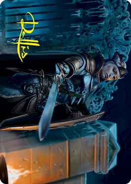 Cemetery Protector Art Card (Gold-Stamped Signature) [Innistrad: Crimson Vow Art Series] | Card Citadel