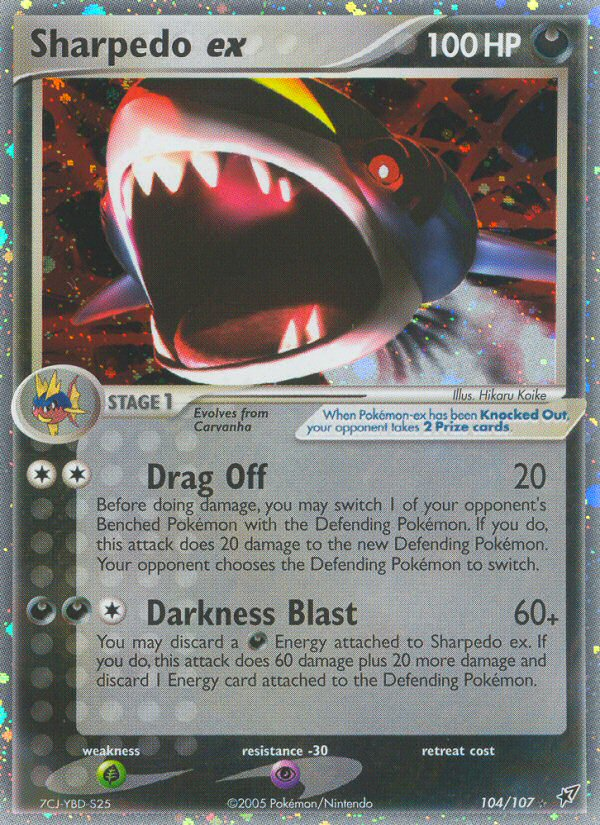 Sharpedo ex (104/107) [EX: Deoxys] | Card Citadel