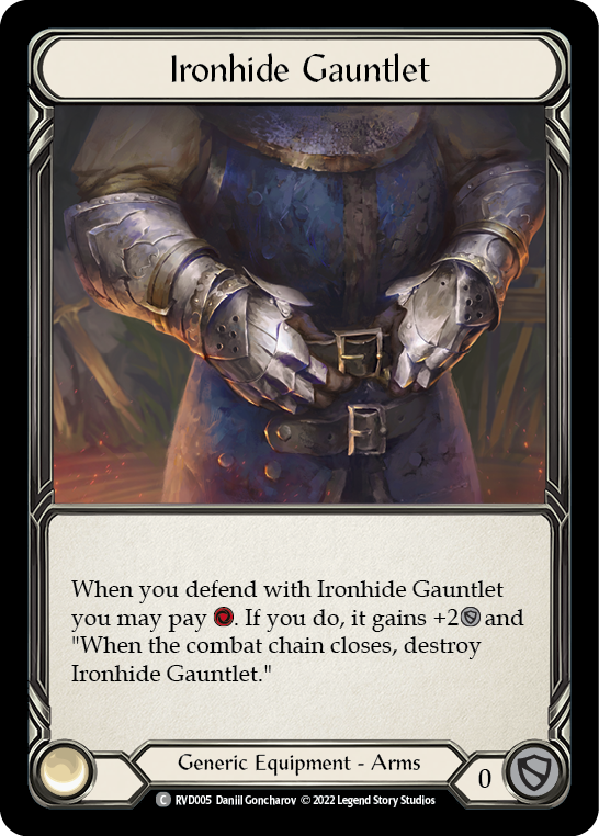 Ironhide Gauntlet [RVD005] (Classic Battles: Rhinar vs Dorinthea)  Rainbow Foil | Card Citadel