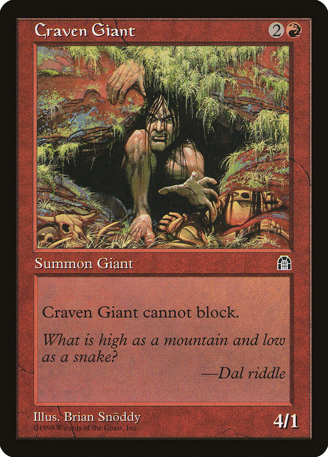Craven Giant [Stronghold] | Card Citadel
