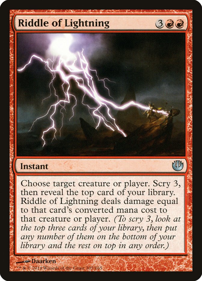 Riddle of Lightning [Journey into Nyx] | Card Citadel