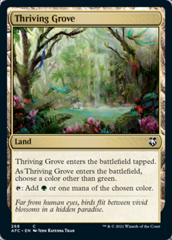 Thriving Grove [Dungeons & Dragons: Adventures in the Forgotten Realms Commander] | Card Citadel