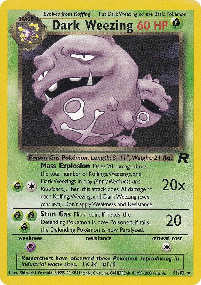 Dark Weezing (31/82) [Team Rocket Unlimited] | Card Citadel