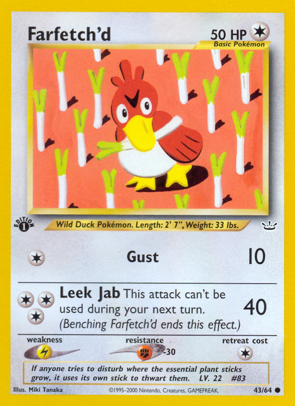 Farfetch'd (43/64) [Neo Revelation 1st Edition] | Card Citadel
