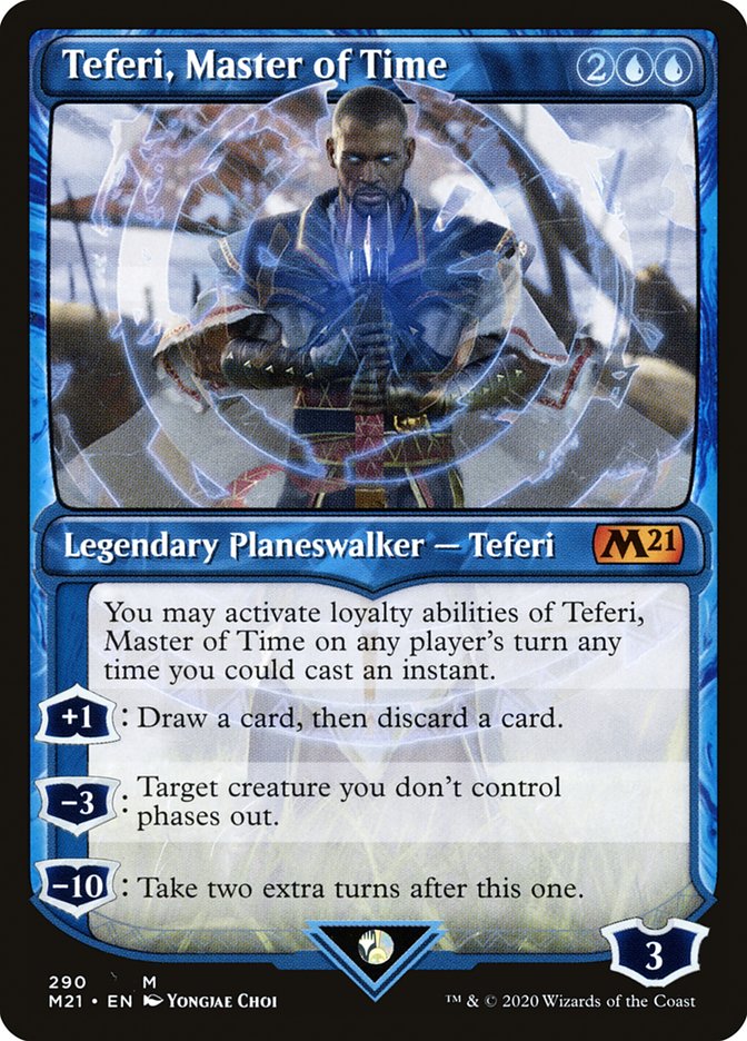 Teferi, Master of Time (Showcase) (290) [Core Set 2021] | Card Citadel