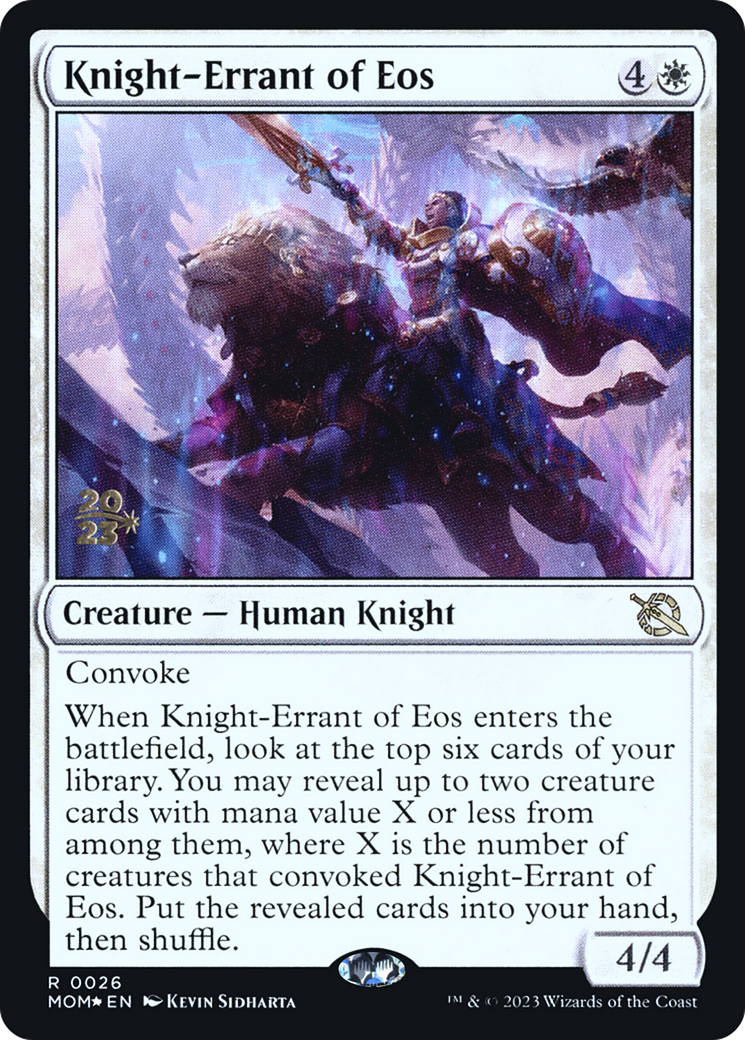 Knight-Errant of Eos [March of the Machine Prerelease Promos] | Card Citadel