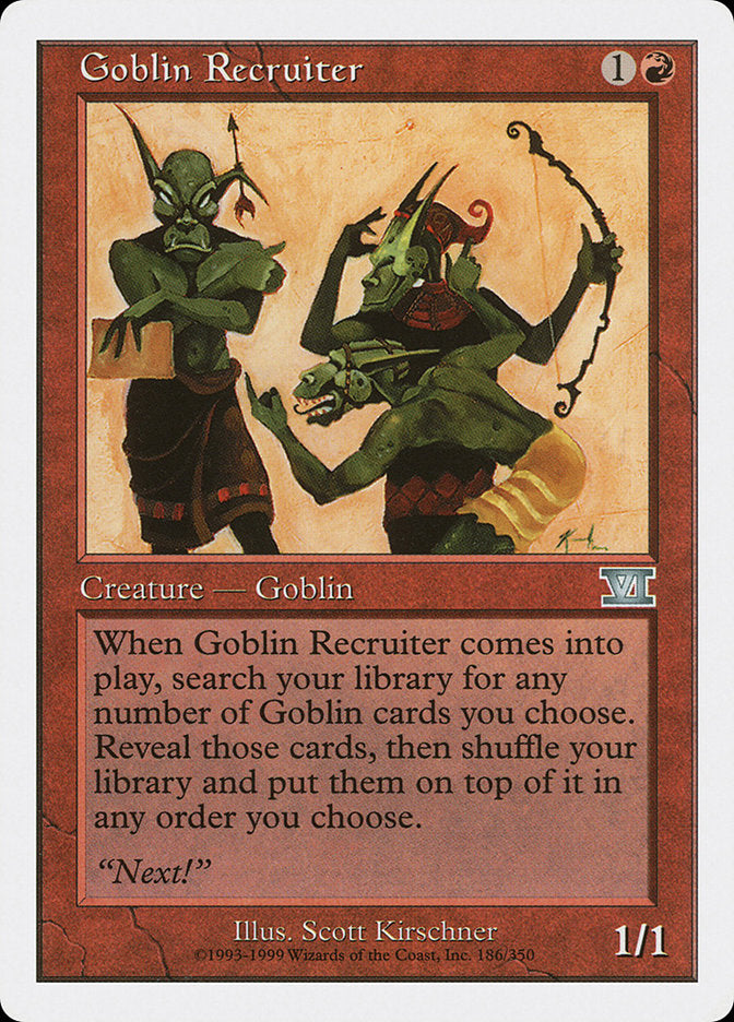 Goblin Recruiter [Classic Sixth Edition] | Card Citadel