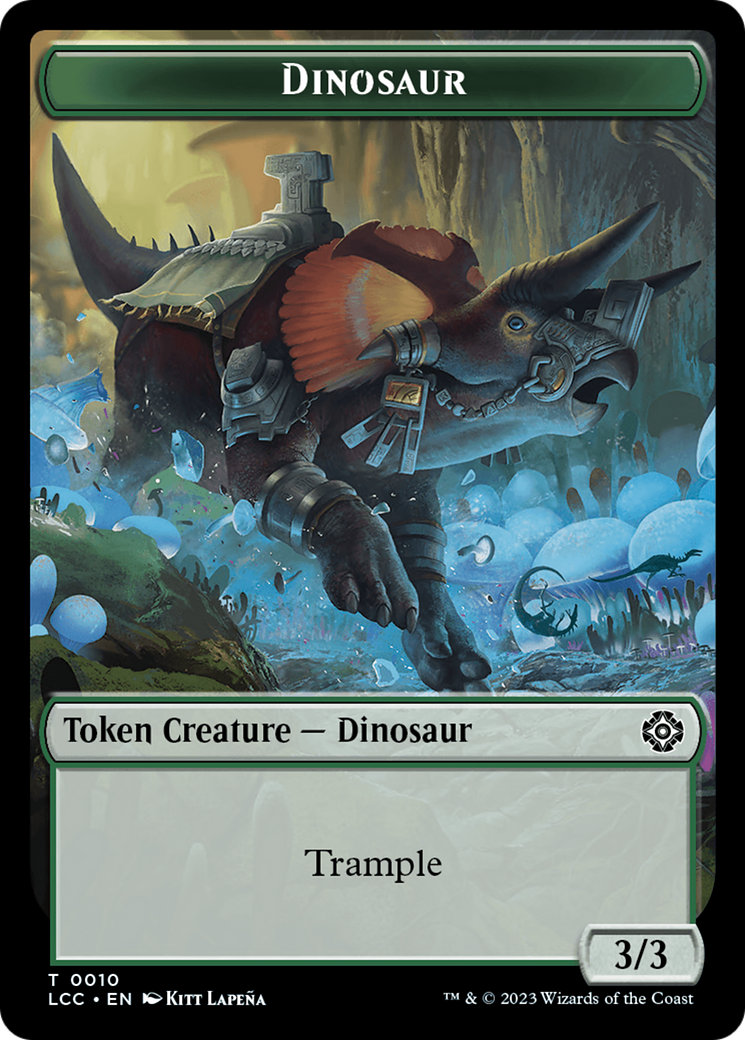 City's Blessing // Dinosaur Double-Sided Token [The Lost Caverns of Ixalan Commander Tokens] | Card Citadel