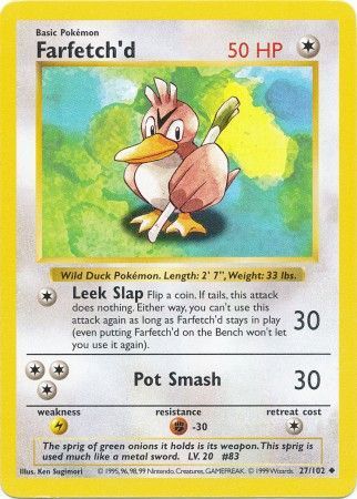 Farfetch'd (27/102) [Base Set Shadowless Unlimited] | Card Citadel