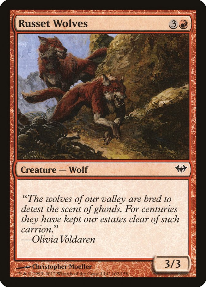 Russet Wolves [Dark Ascension] | Card Citadel