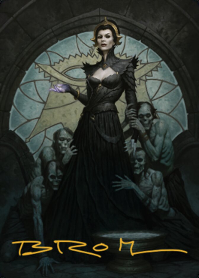 Liliana of the Veil Art Card (Gold-Stamped Signature) [Dominaria United Art Series] | Card Citadel