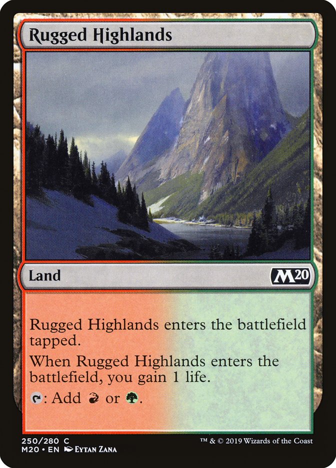 Rugged Highlands [Core Set 2020] | Card Citadel