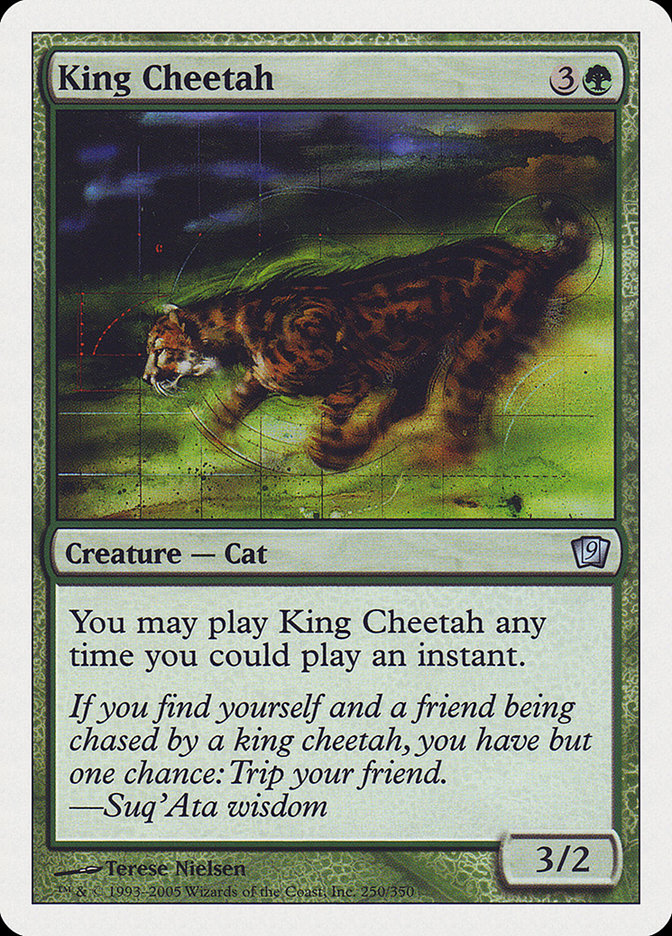 King Cheetah [Ninth Edition] | Card Citadel