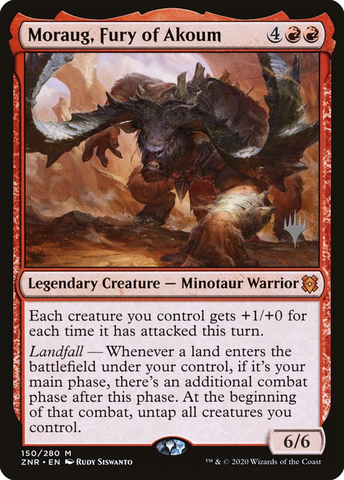 Moraug, Fury of Akoum (Promo Pack) [Zendikar Rising Promos] | Card Citadel