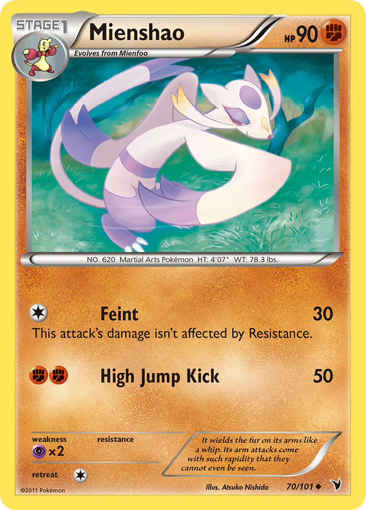 Mienshao (70/101) [Black & White: Noble Victories] | Card Citadel