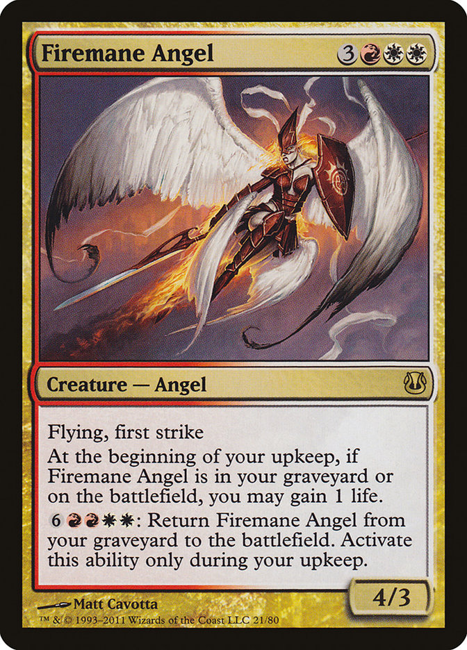 Firemane Angel [Duel Decks: Ajani vs. Nicol Bolas] | Card Citadel