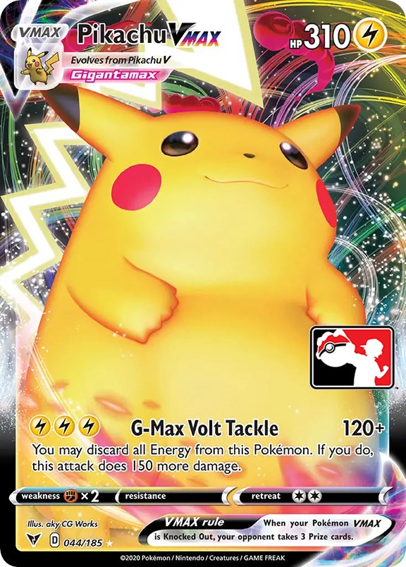 Pikachu VMAX (044/185) [Prize Pack Series One] | Card Citadel