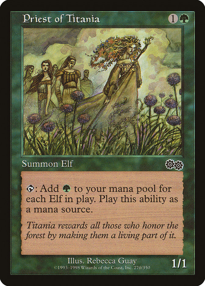 Priest of Titania [Urza's Saga] | Card Citadel