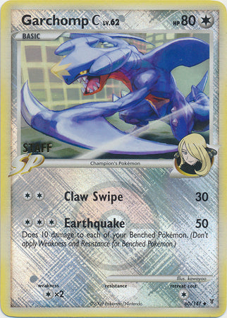 Garchomp C (60/147) (Staff League Promo) [Platinum: Supreme Victors] | Card Citadel