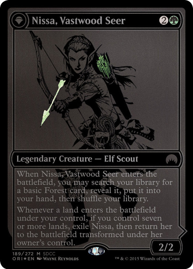 Nissa, Vastwood Seer // Nissa, Sage Animist [San Diego Comic-Con 2015] | Card Citadel