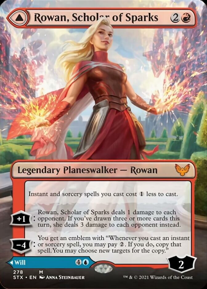 Rowan, Scholar of Sparks // Will, Scholar of Frost (Extended) [Strixhaven: School of Mages] | Card Citadel