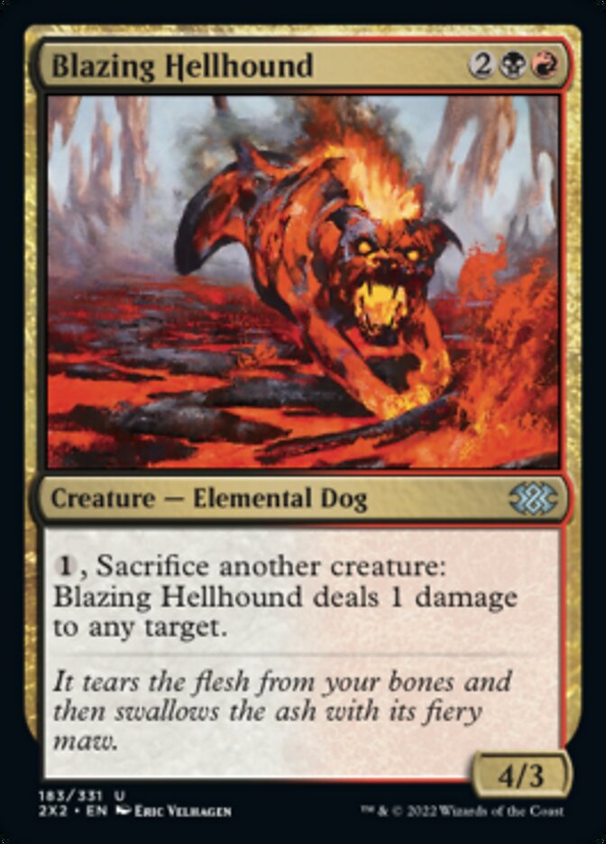 Blazing Hellhound [Double Masters 2022] | Card Citadel