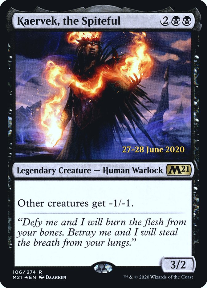 Kaervek, the Spiteful  [Core Set 2021 Prerelease Promos] | Card Citadel