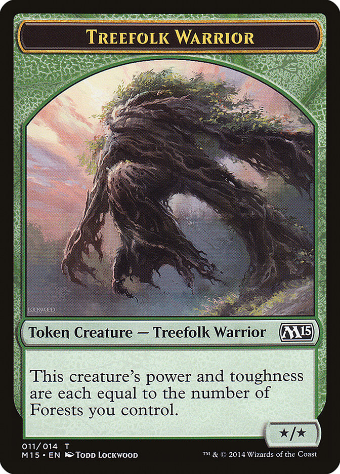 Treefolk Warrior [Magic 2015 Tokens] | Card Citadel