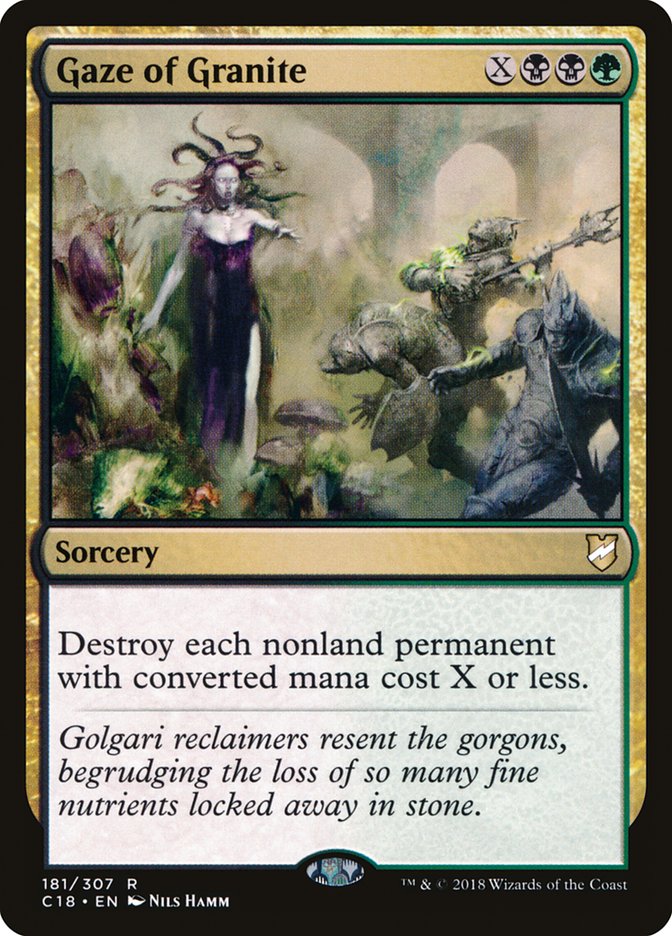 Gaze of Granite [Commander 2018] | Card Citadel