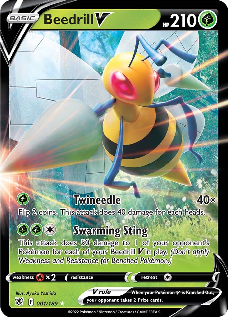 Beedrill V (001/189) [Sword & Shield: Astral Radiance] | Card Citadel