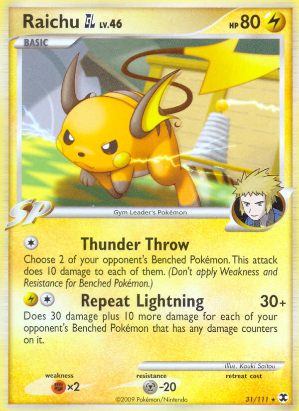 Raichu GL (31/111) [Platinum: Rising Rivals] | Card Citadel