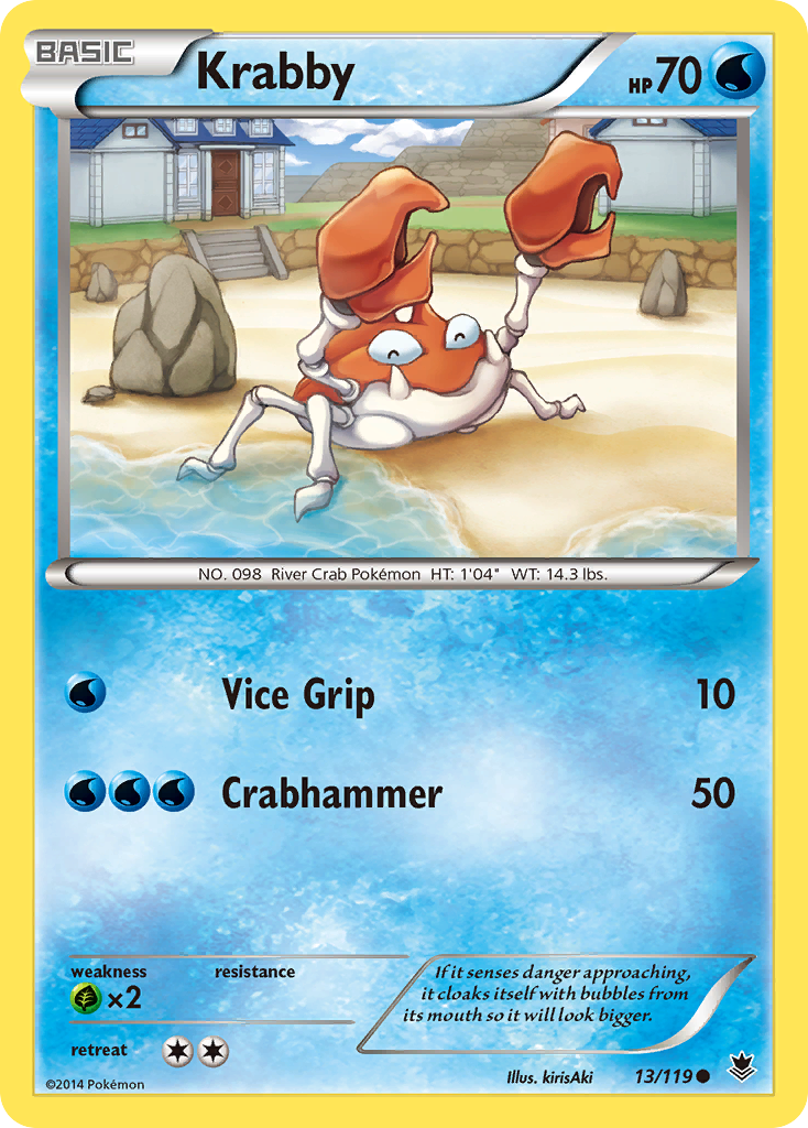 Krabby (13/119) [XY: Phantom Forces] | Card Citadel