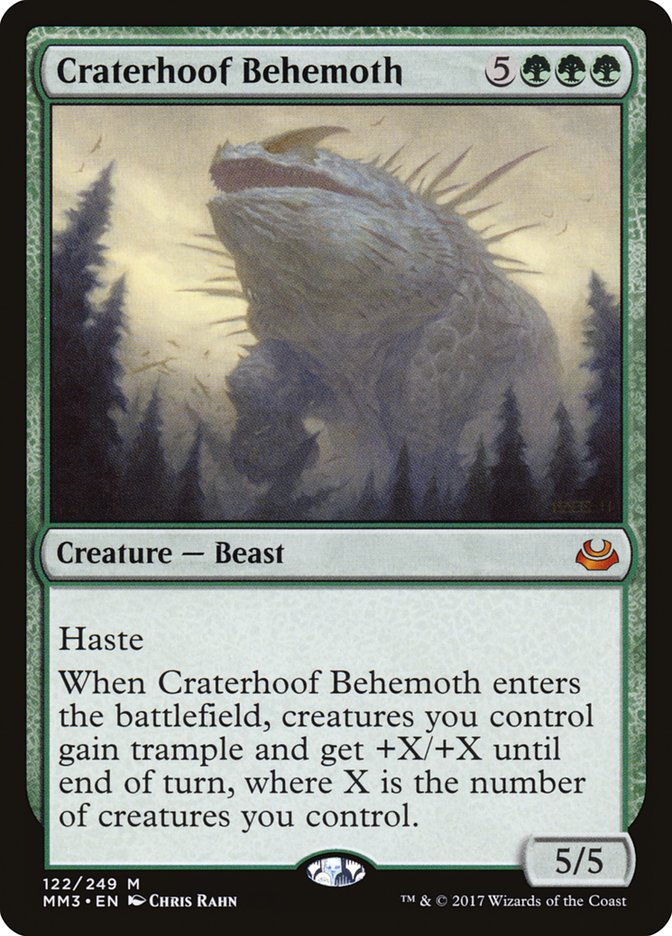 Craterhoof Behemoth [Modern Masters 2017] | Card Citadel