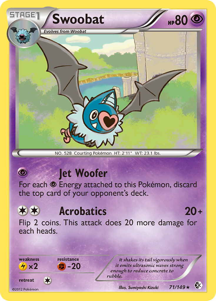 Swoobat (71/149) [Black & White: Boundaries Crossed] | Card Citadel