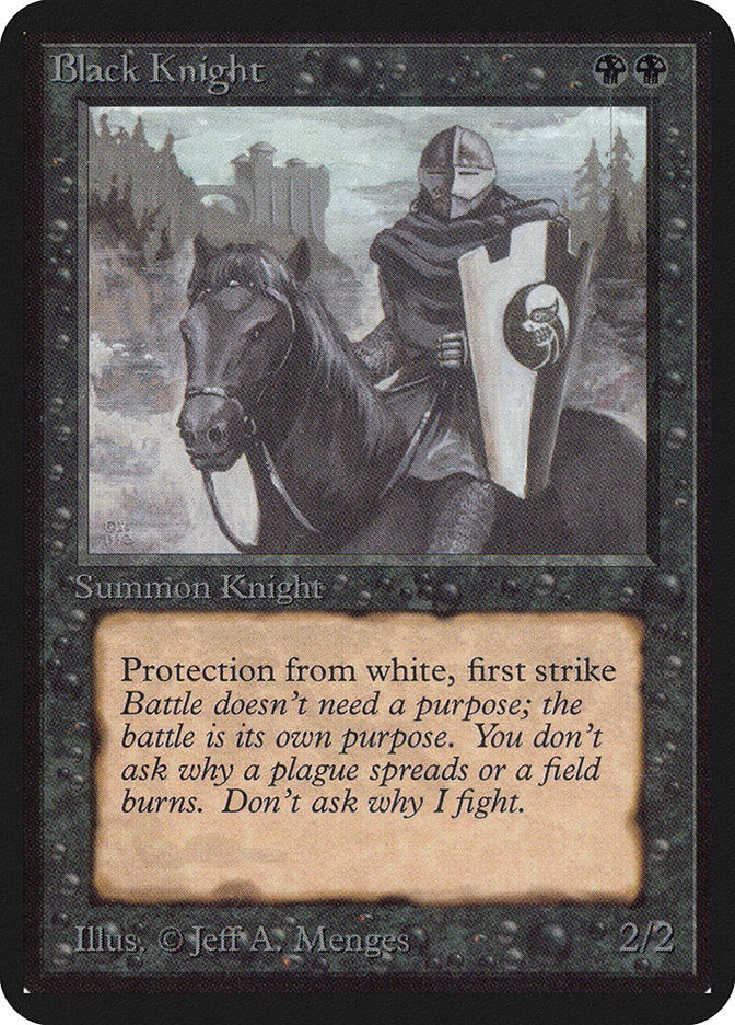 Black Knight [Limited Edition Alpha] | Card Citadel