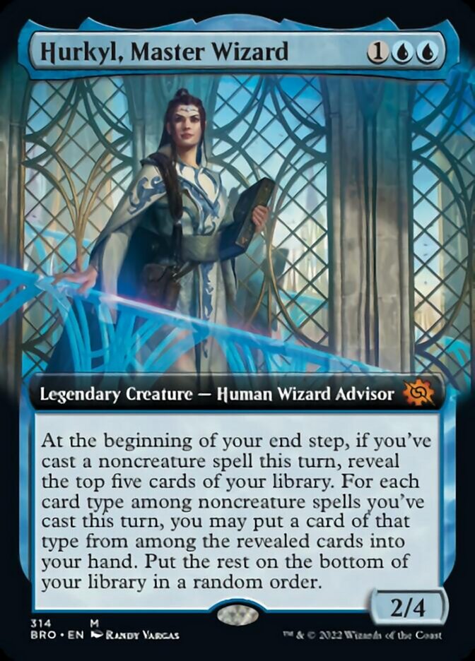 Hurkyl, Master Wizard (Extended Art) [The Brothers' War] | Card Citadel