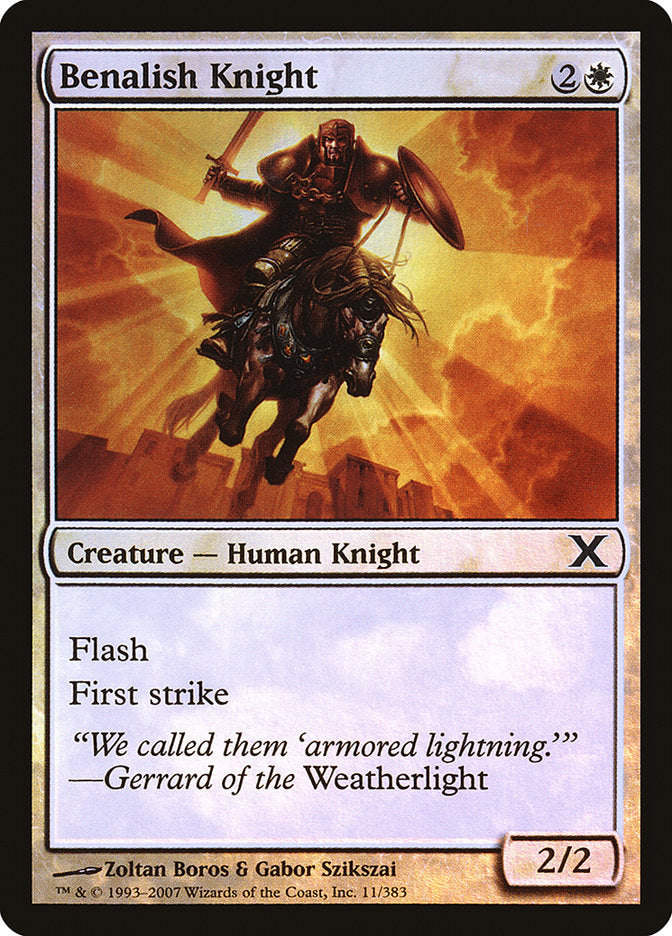 Benalish Knight (Premium Foil) [Tenth Edition] | Card Citadel