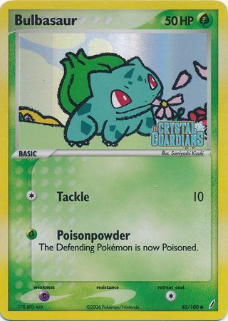 Bulbasaur (45/100) (Stamped) [EX: Crystal Guardians] | Card Citadel