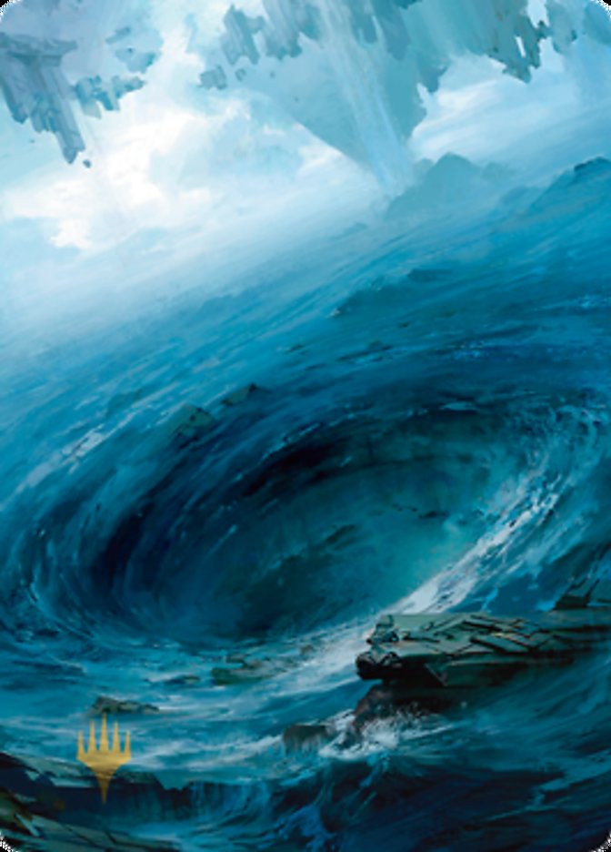 Island 3 Art Card (Gold-Stamped Signature) [Zendikar Rising Art Series] | Card Citadel