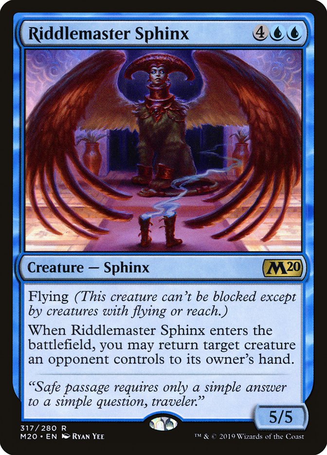 Riddlemaster Sphinx [Core Set 2020] | Card Citadel