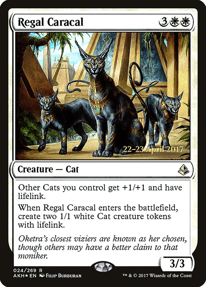 Regal Caracal (Prerelease Promo) [Amonkhet Prerelease Promos] | Card Citadel