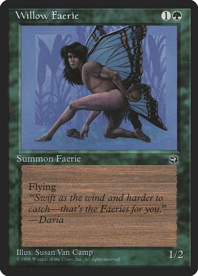 Willow Faerie (Daria Flavor Text) [Homelands] | Card Citadel