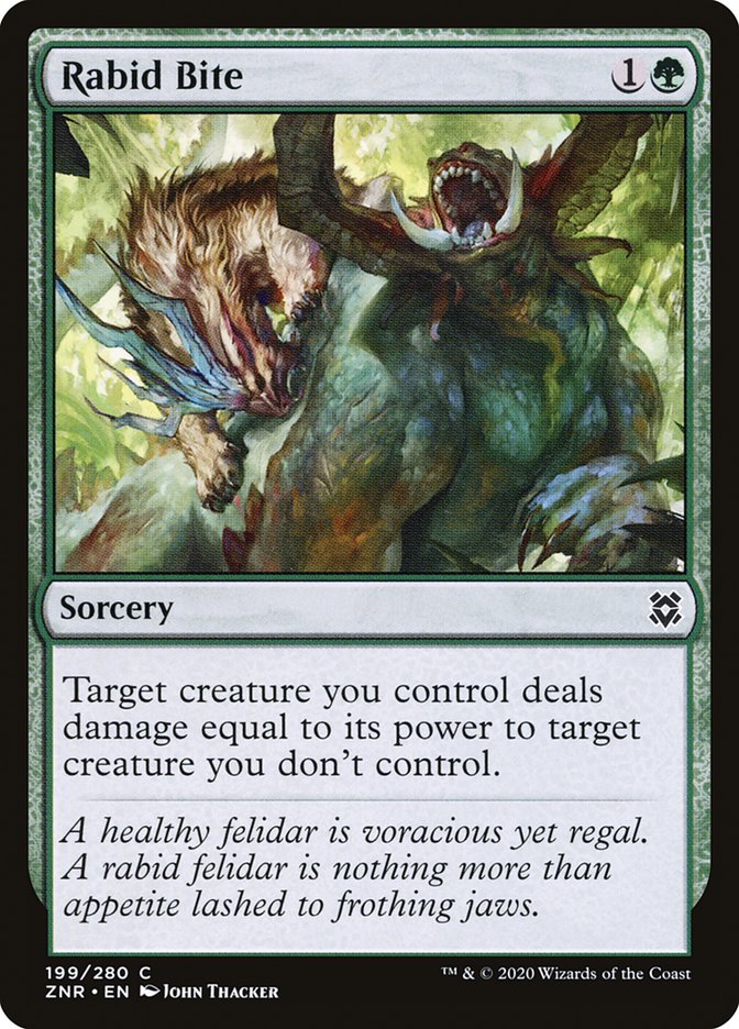 Rabid Bite [Zendikar Rising] | Card Citadel