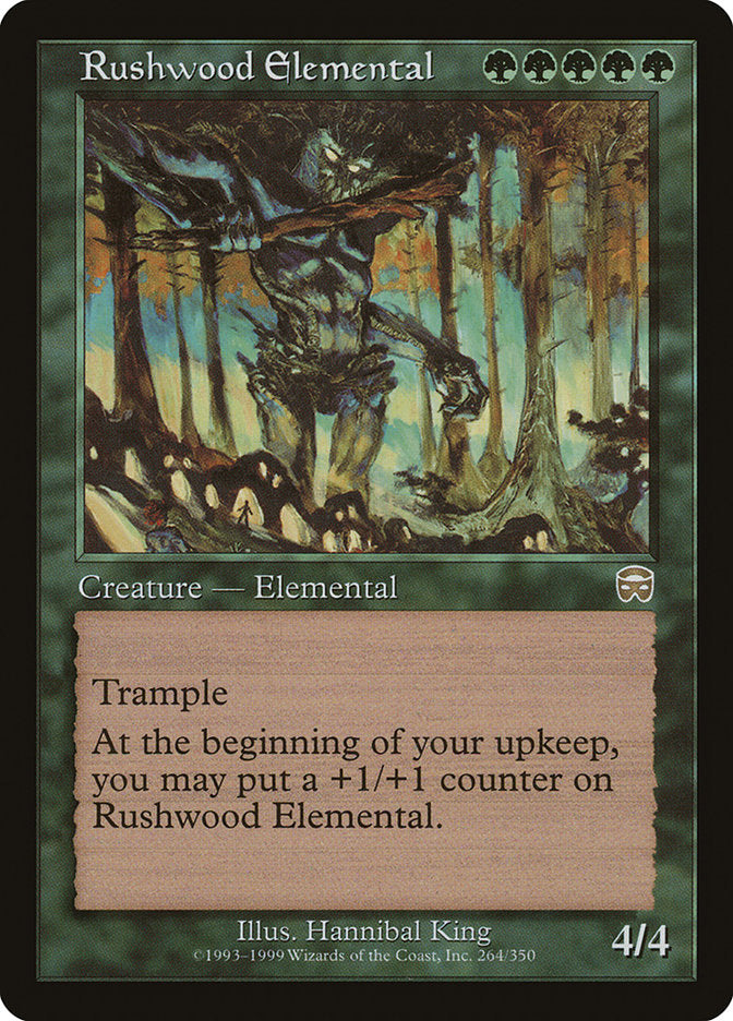 Rushwood Elemental [Mercadian Masques] | Card Citadel