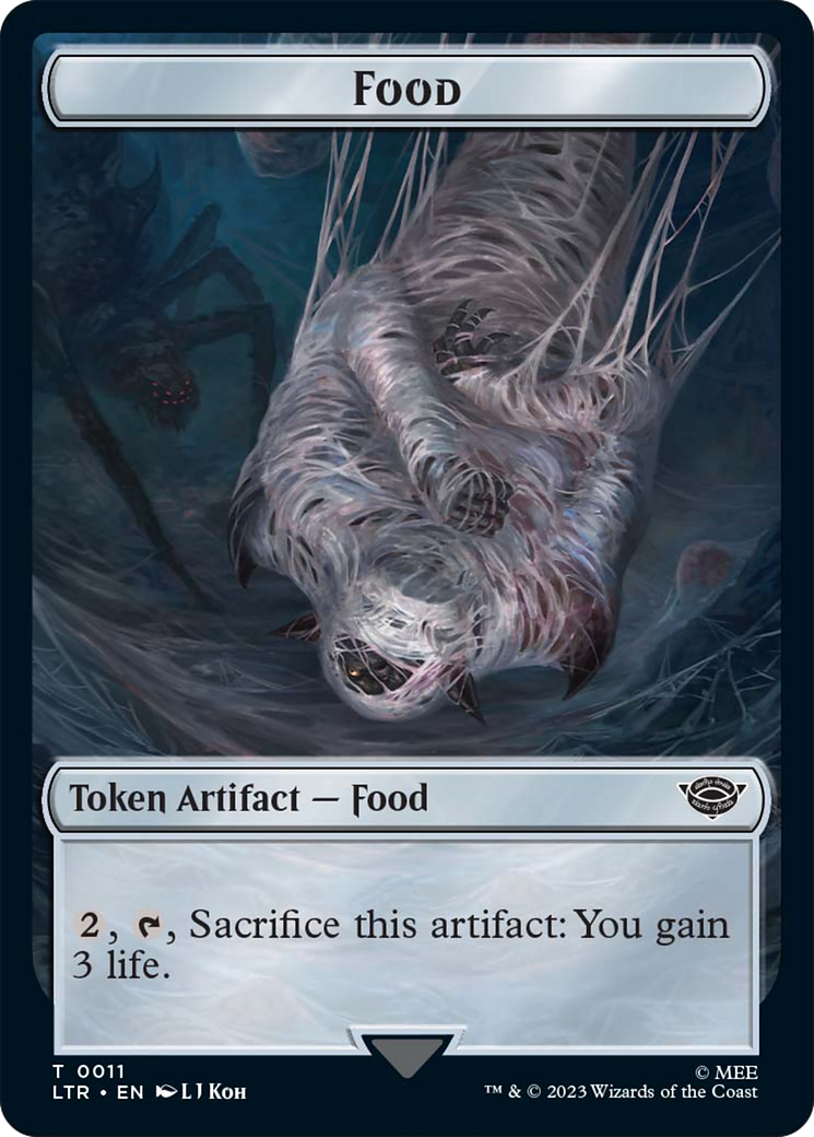 Food // Wraith Double-Sided Token [The Lord of the Rings: Tales of Middle-Earth Commander Tokens] | Card Citadel