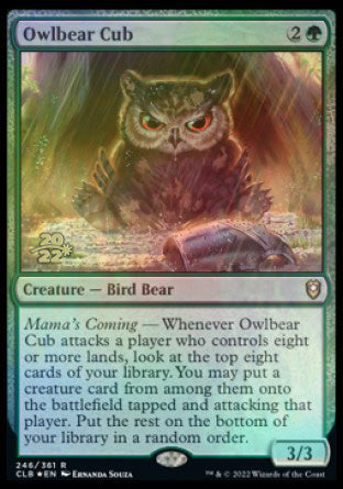 Owlbear Cub [Commander Legends: Battle for Baldur's Gate Prerelease Promos] | Card Citadel