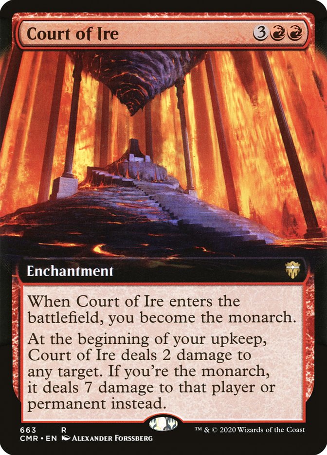 Court of Ire (Extended Art) [Commander Legends] | Card Citadel